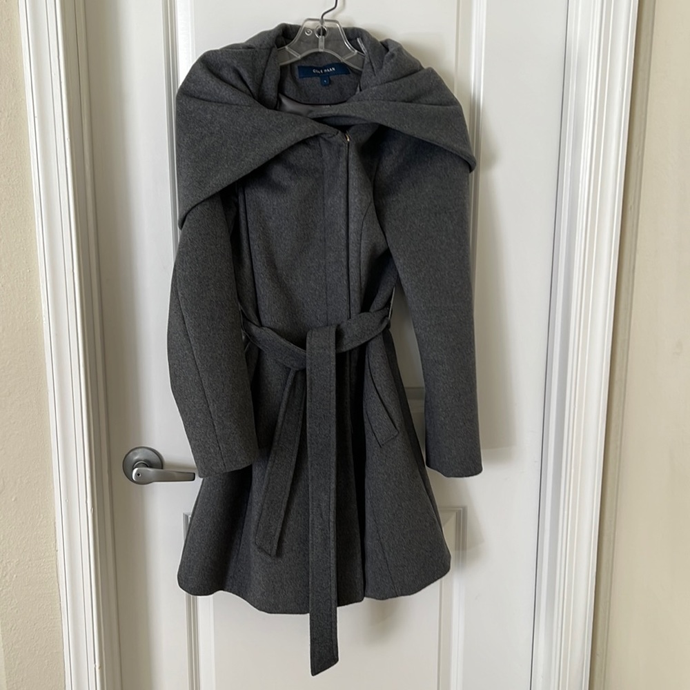 Women's Asymmetrical Zipper Wool Coat